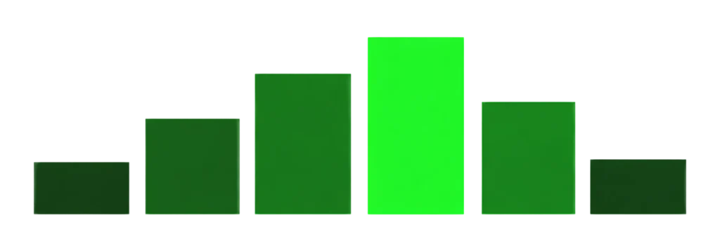 Neon peak in green gradients Neon peak in green gradients