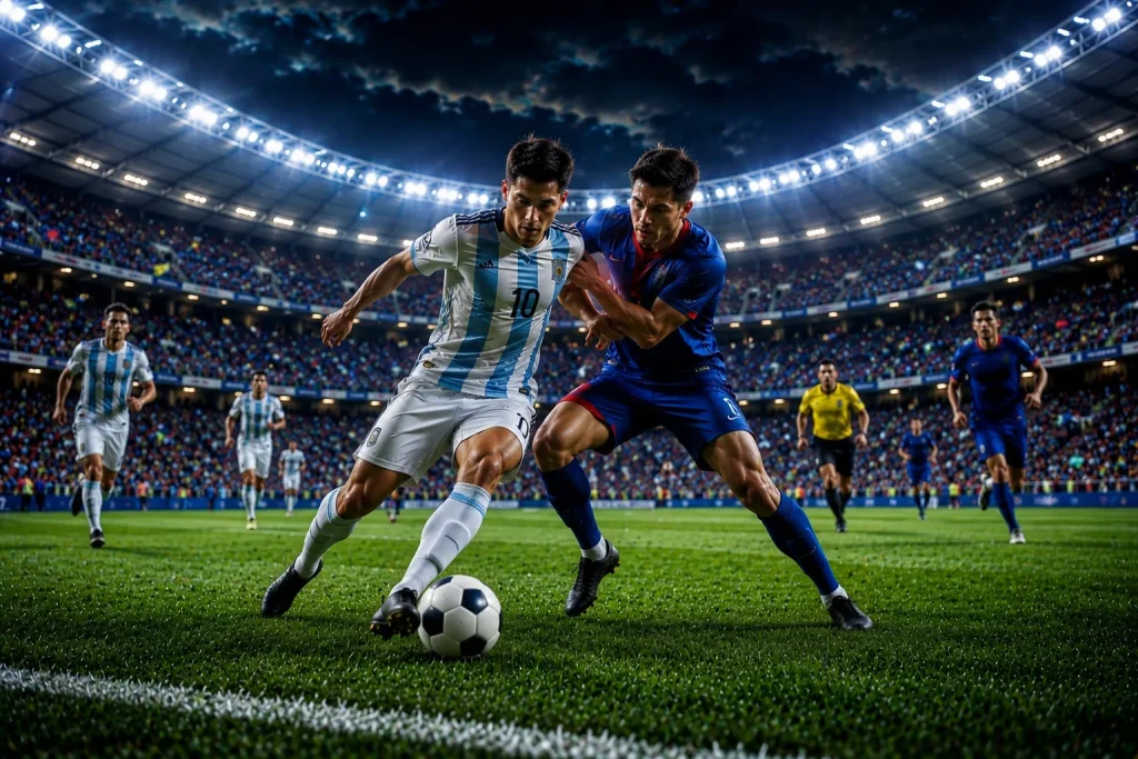 world cup ph Intense soccer action under the lights